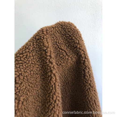 100% Polyester Shepa Berber fleece stickat tyg